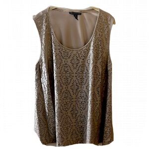 INC sleeves pleather front tank - 715